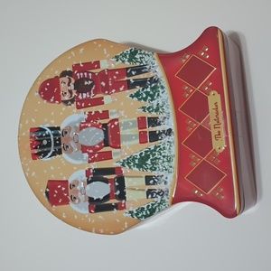 VTG The Nutcracker Snow Globe Metal Cookie Tin Cheryl's